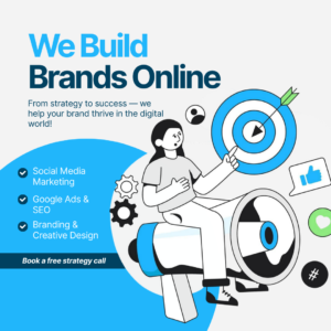 blue black and white modern marketing social media